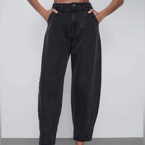 Zara Black Slouchy Balloon Leg Jeans